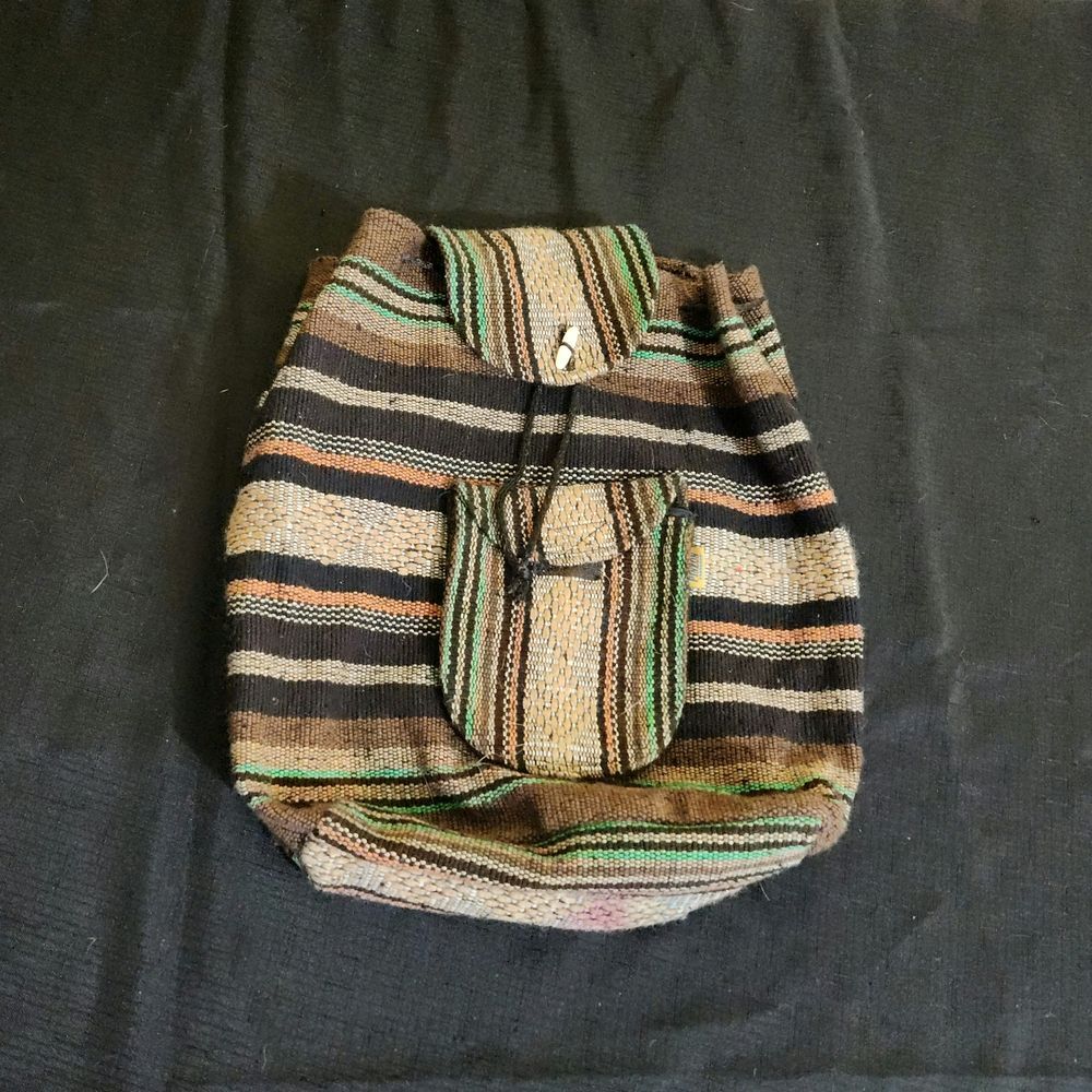 Striped Multicolor Backpack